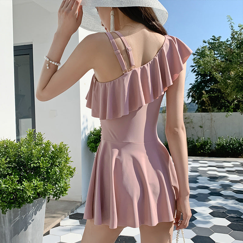 20012 Siamese Skirt Swimwear Size Slim Conservative Swimwear