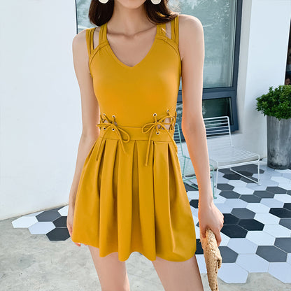 BELLY THIN CONSERVATIVE SKIRT SWIMSUIT