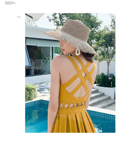 BELLY THIN CONSERVATIVE SKIRT SWIMSUIT