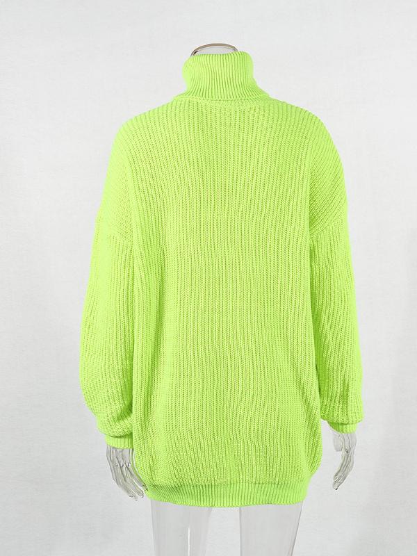 Printed High-Neck Loose Sweater ACTIVE WEAR