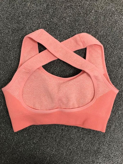 Seamless Backless Tank&Fitness Leggings Suits