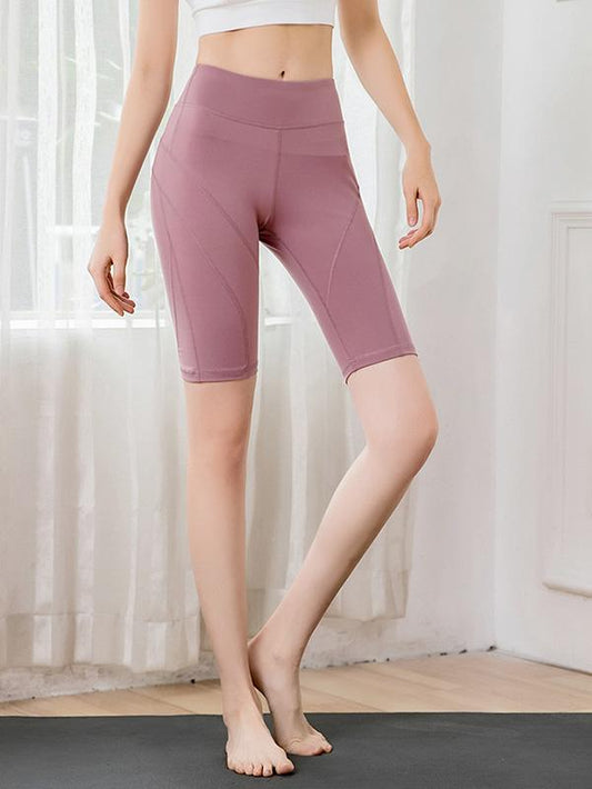 Lift The Hips Solid Yoga Shorts