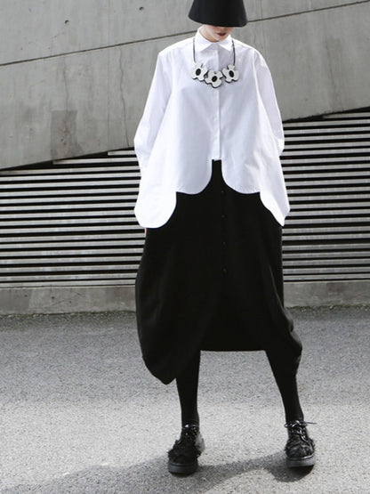 PEARL-BREASTED LANTERN SKIRT