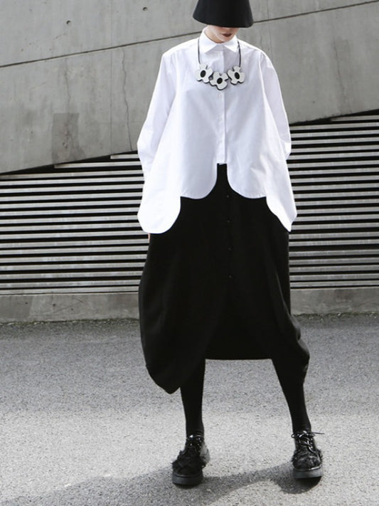 PEARL-BREASTED LANTERN SKIRT