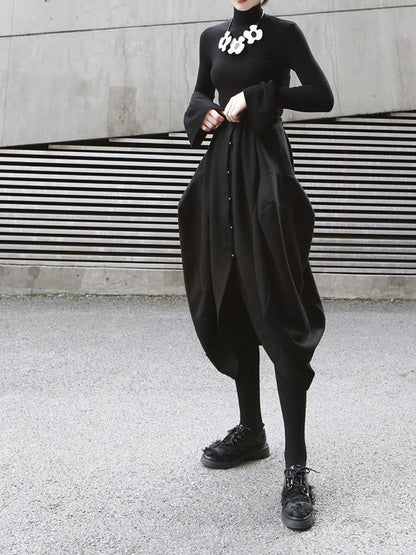 PEARL-BREASTED LANTERN SKIRT