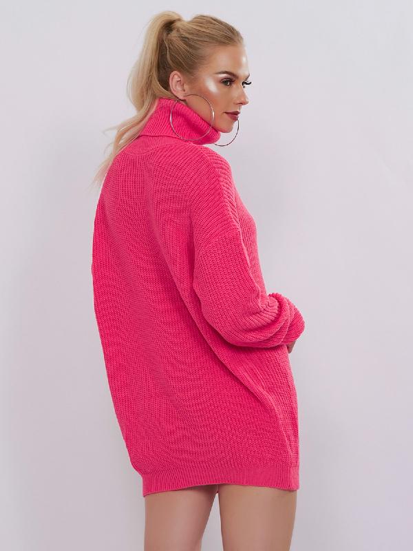 Printed High-Neck Loose Sweater ACTIVE WEAR