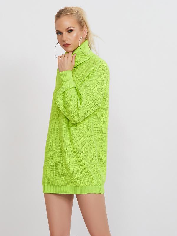 Printed High-Neck Loose Sweater ACTIVE WEAR