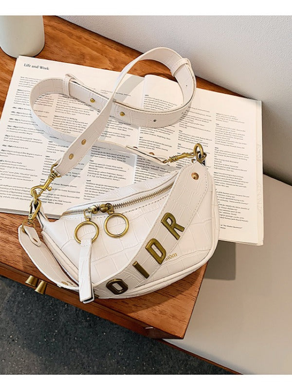 Solid Color Crocodile Pattern Leisure Bags