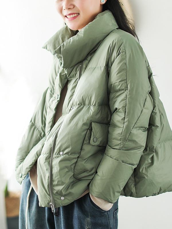 Plain Lightweight Down Coat