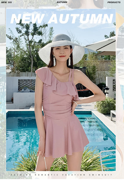 20012 Siamese Skirt Swimwear Size Slim Conservative Swimwear