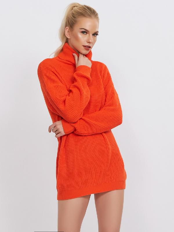 Printed High-Neck Loose Sweater ACTIVE WEAR