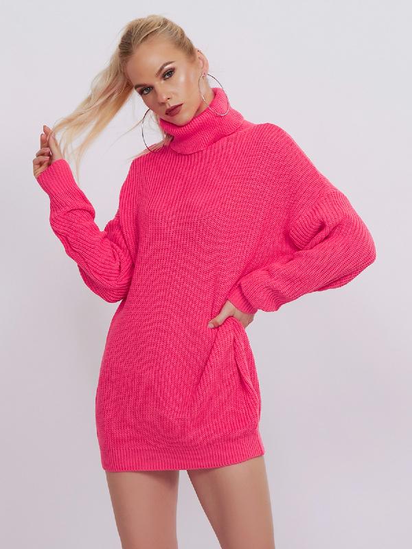 Printed High-Neck Loose Sweater ACTIVE WEAR