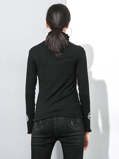 CASUAL HIGH-NECK ELASTICITY BASE SHIRT - Zebrant