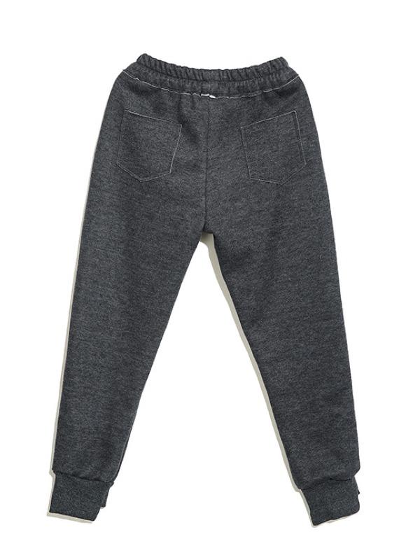 CASUAL SOLID ELASTICITY WAIST THICKEN HAREM PANTS - Zebrant