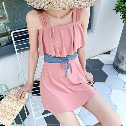 BELLY THIN CONSERVATIVE SKIRT SWIMSUIT