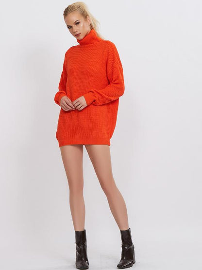 Printed High-Neck Loose Sweater ACTIVE WEAR
