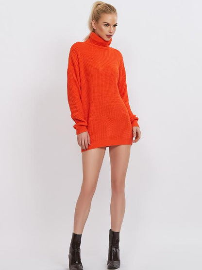 Printed High-Neck Loose Sweater ACTIVE WEAR