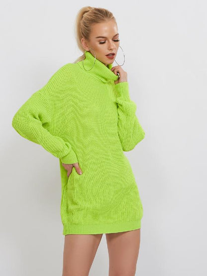 Printed High-Neck Loose Sweater ACTIVE WEAR