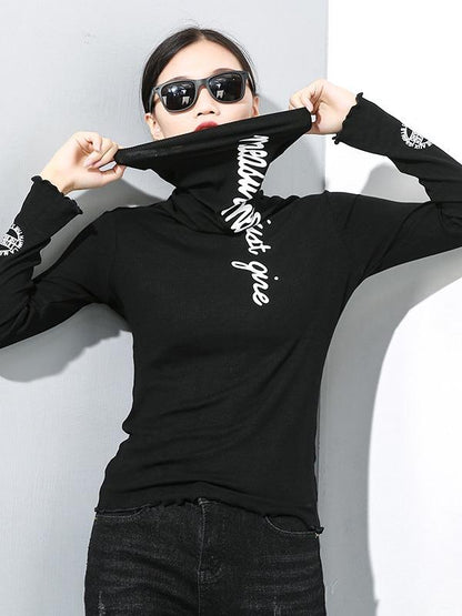 CASUAL HIGH-NECK ELASTICITY BASE SHIRT - Zebrant