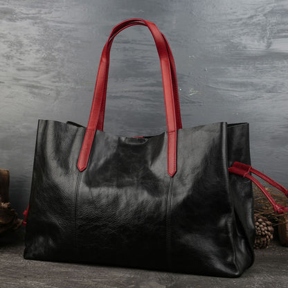 WOMEN GENUINE LEATHER VINTAGE TOTEM DESIGNER HANDBAG SHOULDER BAG