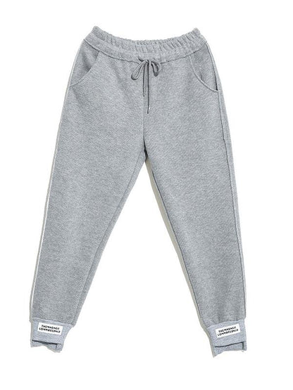 CASUAL SOLID ELASTICITY WAIST THICKEN HAREM PANTS - Zebrant