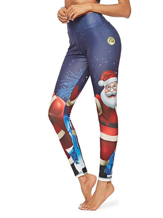 Christmas Striped Leggings ACTIVE WEAR