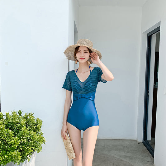 Body-up swimsuit ladies keep sexy backless swimwear