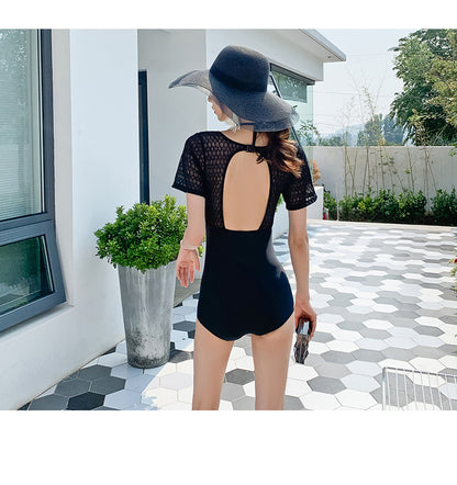 Body-up swimsuit ladies keep sexy backless swimwear