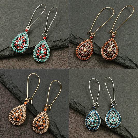Drops Bohemian Fashion Silver Earrings