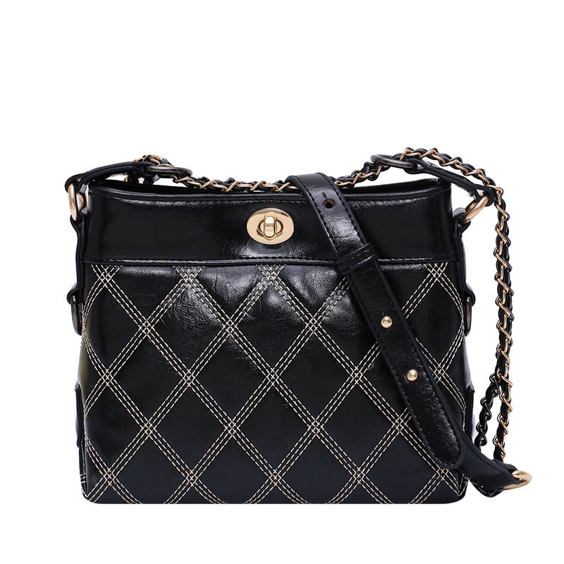 Lingge lock Bucket Bag