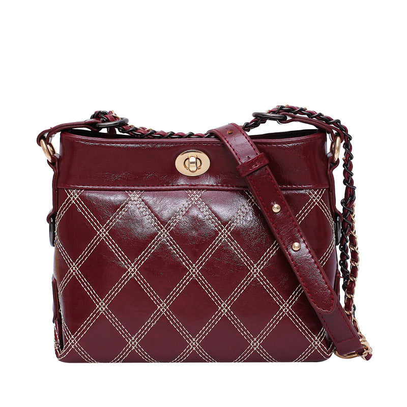 Lingge lock Bucket Bag