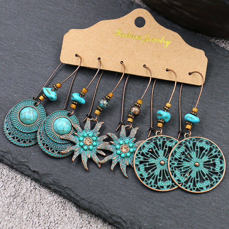 Fashion irregular tassel earrings