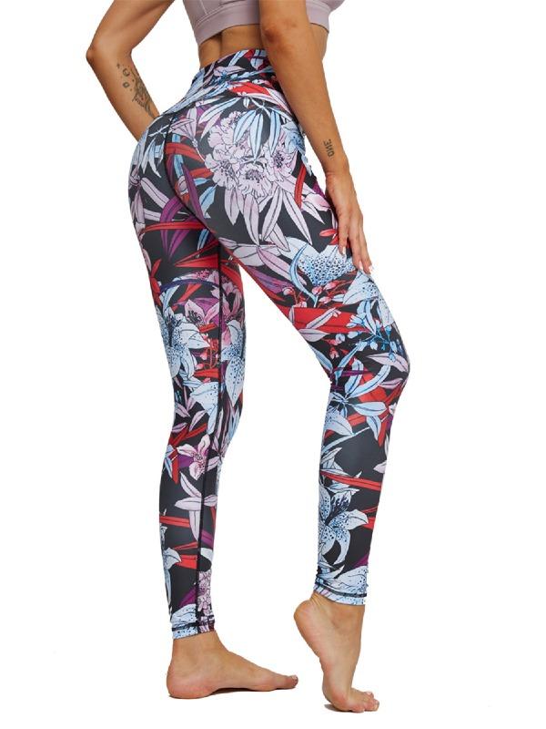 Printed Sports High Waisted Leggings ACTIVE WEAR