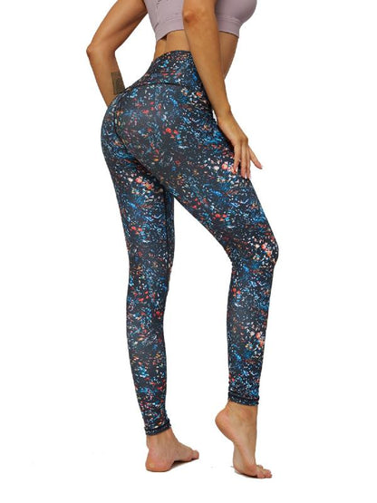 Printed High Waisted Yoga Leggings ACTIVE WEAR