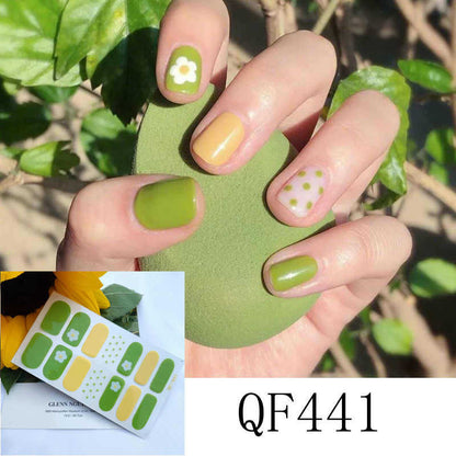 Point strawberry rainbow PRESS ON NAILS