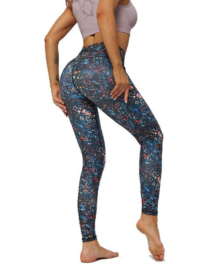 Printed High Waisted Yoga Leggings ACTIVE WEAR