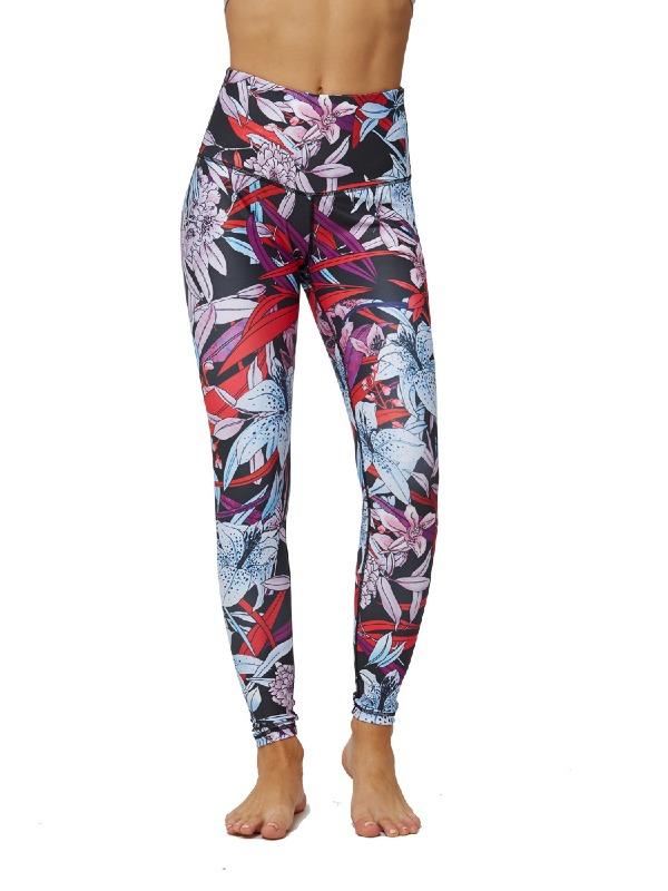 Printed Sports High Waisted Leggings ACTIVE WEAR