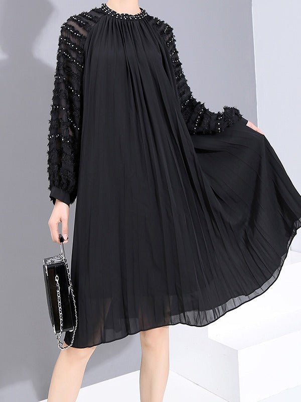 Mesh Lace Split-Joint Solid Shirt