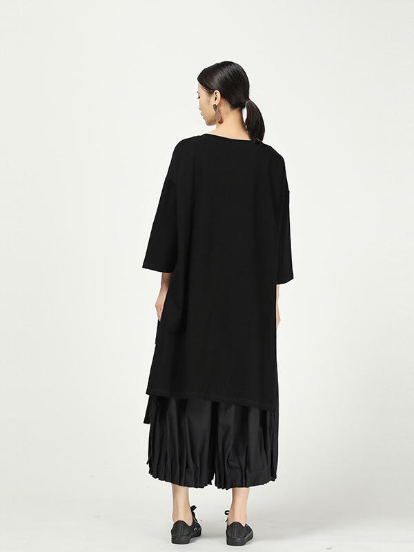 Solid Color Ruffled Loose Bloomers Pants