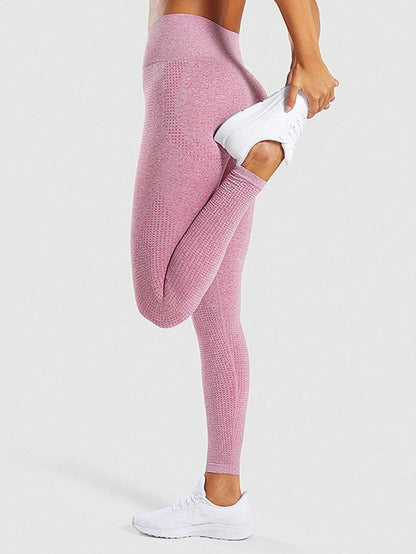 Solid Athletic High Waisted Leggings