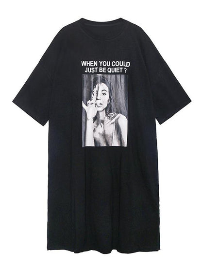 Original Printed Round-Neck Dress