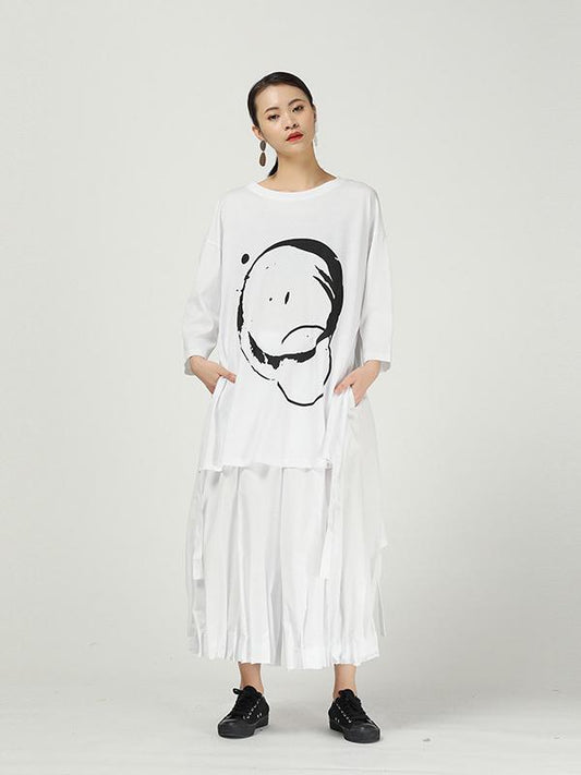 Solid Color Ruffled Loose Bloomers Pants