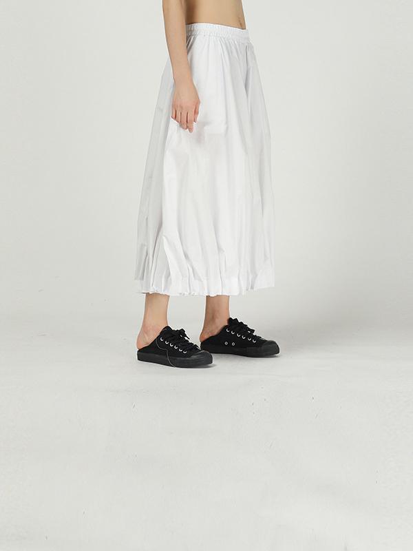 Solid Color Ruffled Loose Bloomers Pants