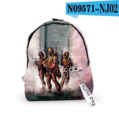 Mandalarian Wars backpack double shoulder bag