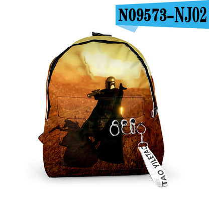 Mandalarian Wars backpack double shoulder bag
