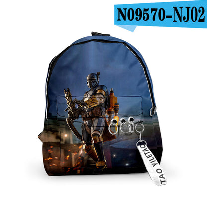 Mandalarian Wars backpack double shoulder bag