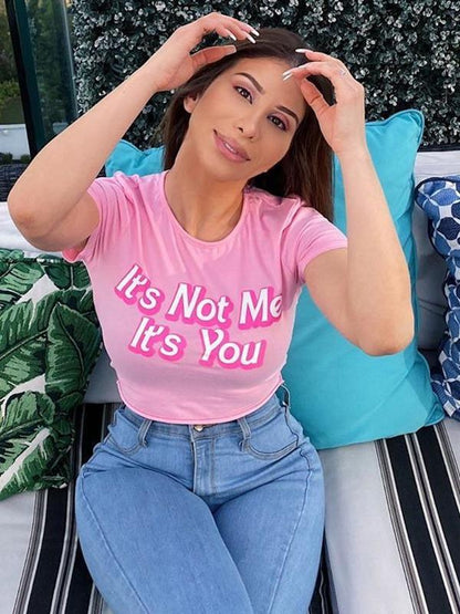Pink Half Sleeve T-Shirts Tops ACTIVE WEAR