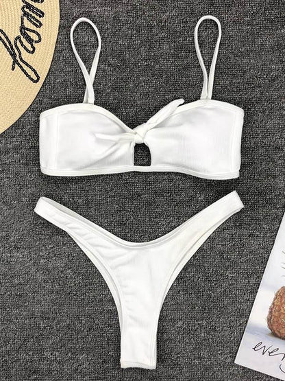 Hollow Bowknot Sexy Bikinis Swimwear