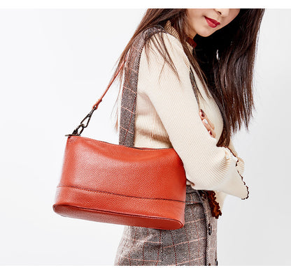 Women's Baotou layer leather bag women's bill of lading shoulder slant bag backpack