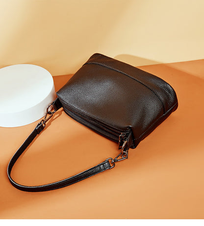 Women's Baotou layer leather bag women's bill of lading shoulder slant bag backpack